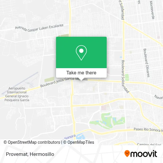 Provemat map