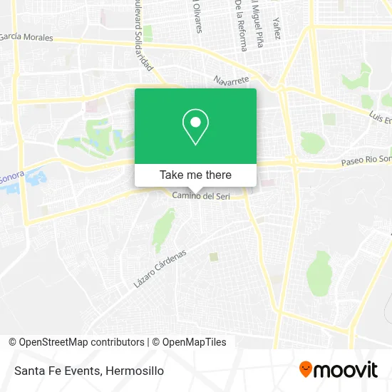 Santa Fe Events map