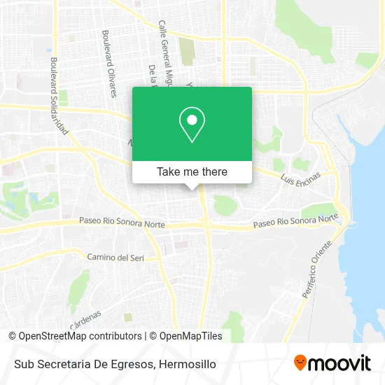 Sub Secretaria De Egresos map