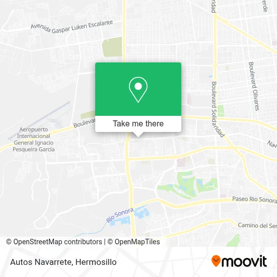 Autos Navarrete map