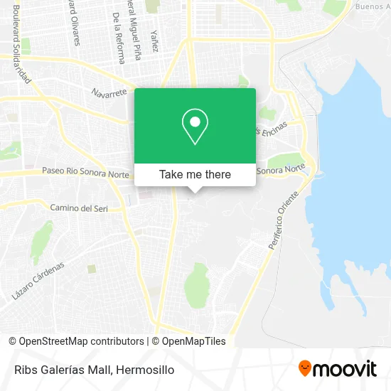 Ribs Galerías Mall map