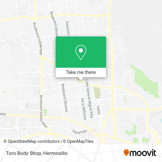 Toro Body Shop map