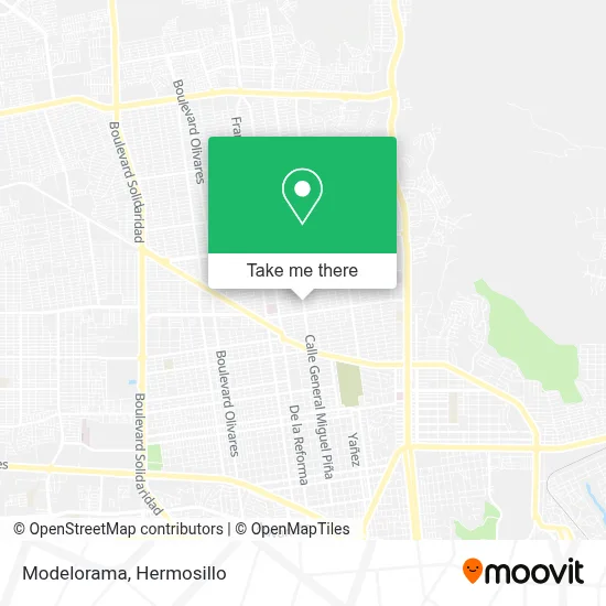 Modelorama map