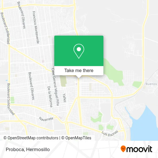 Proboca map