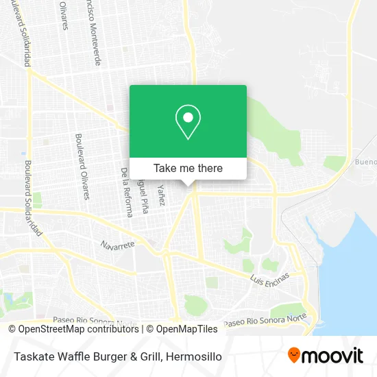 Taskate Waffle Burger & Grill map