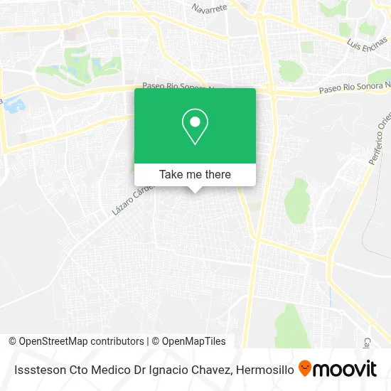 Isssteson Cto Medico Dr Ignacio Chavez map
