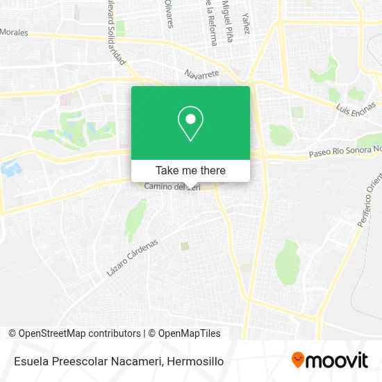 Esuela Preescolar Nacameri map