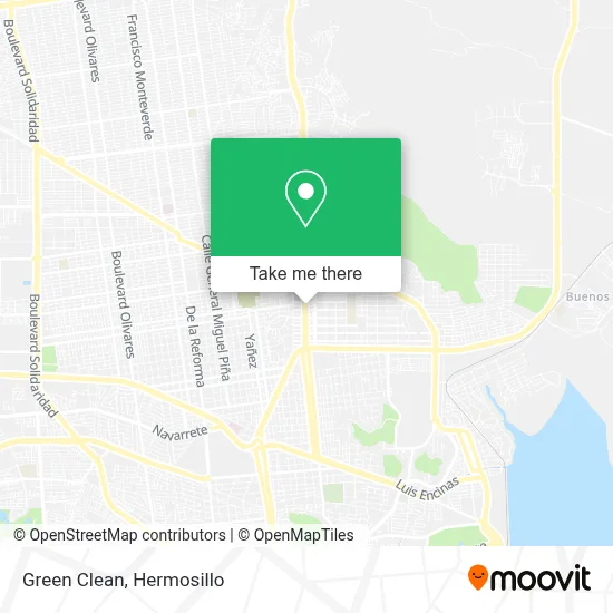 Green Clean map