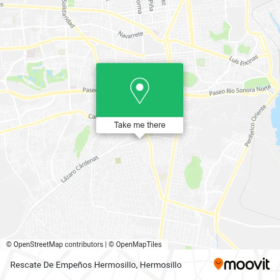 Rescate De Empeños Hermosillo map