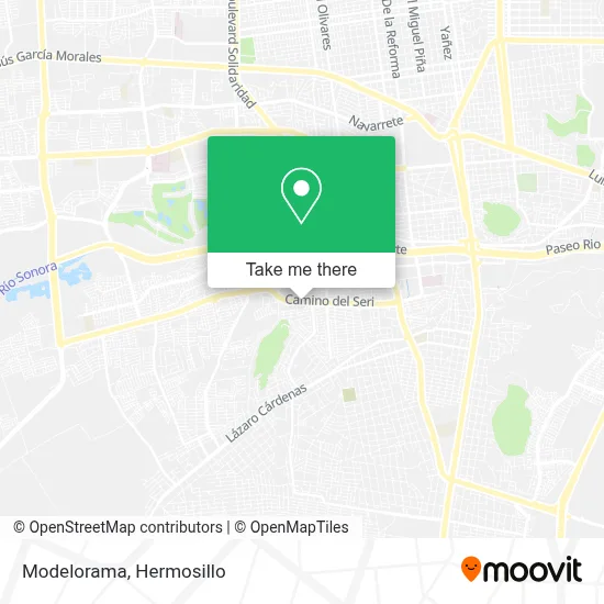 Modelorama map