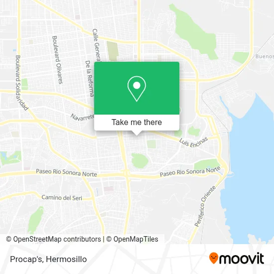 Procap's map