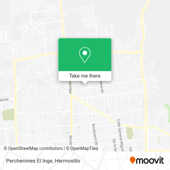 Percherones El Inge map