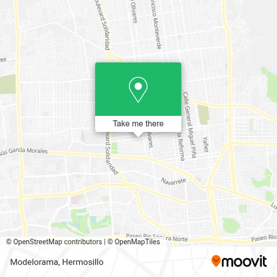 Modelorama map