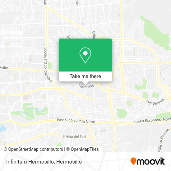 Infinitum Hermosillo map