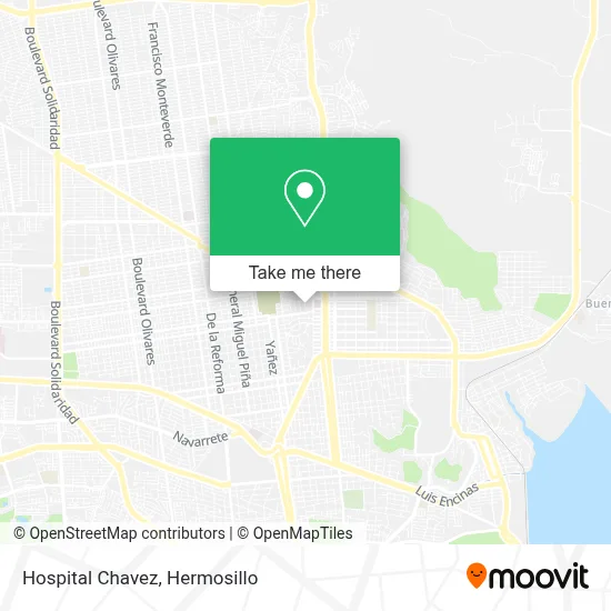 Hospital Chavez map
