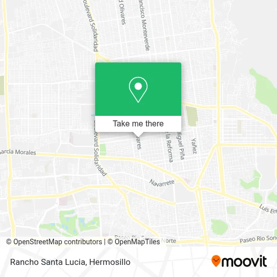 Rancho Santa Lucia map