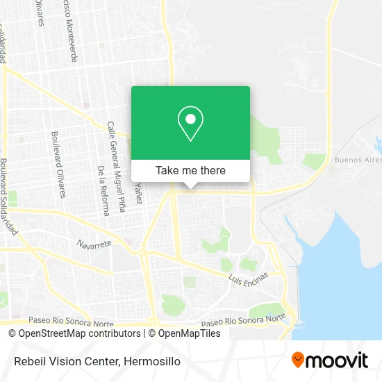 Rebeil Vision Center map