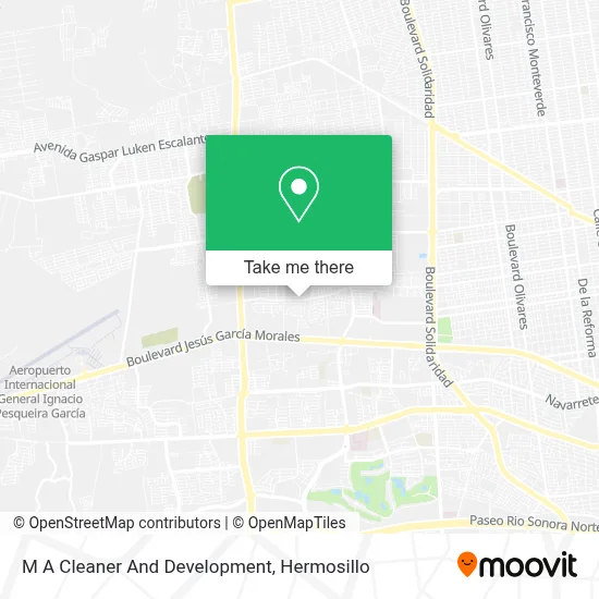 M A Cleaner And Development map