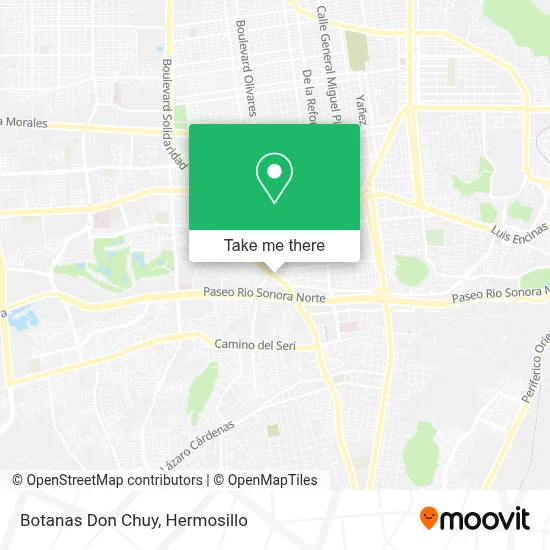 Botanas Don Chuy map