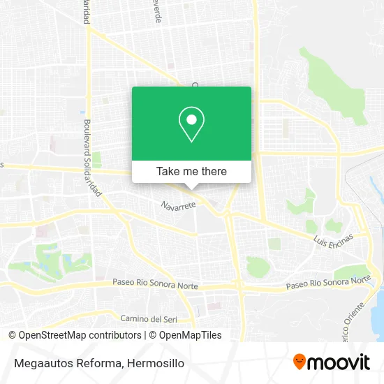 Megaautos Reforma map
