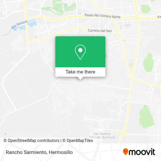Rancho Sarmiento map