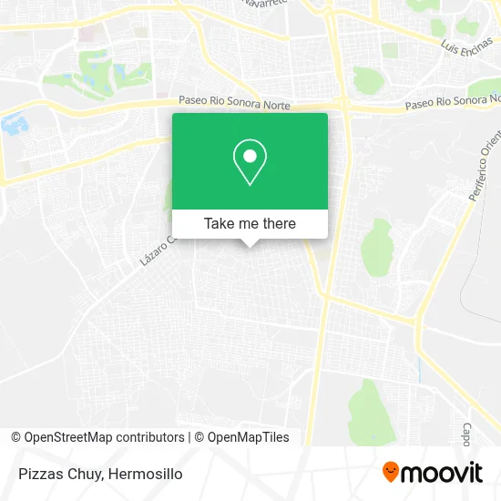 Pizzas Chuy map