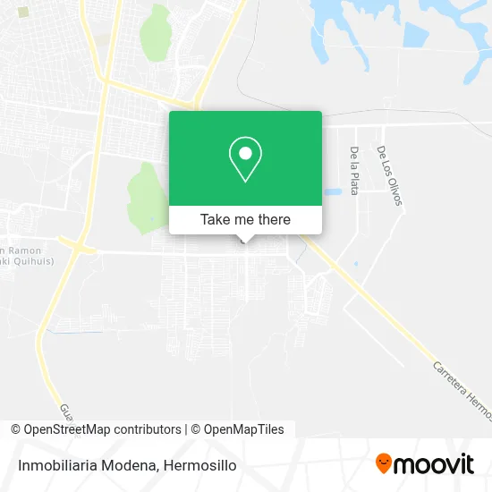 Inmobiliaria Modena map