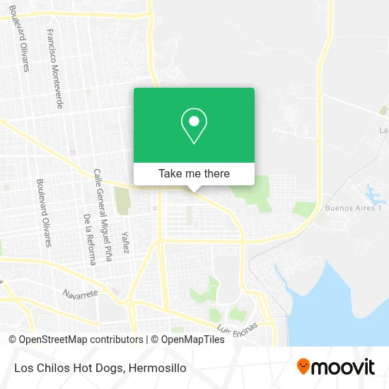 Los Chilos Hot Dogs map