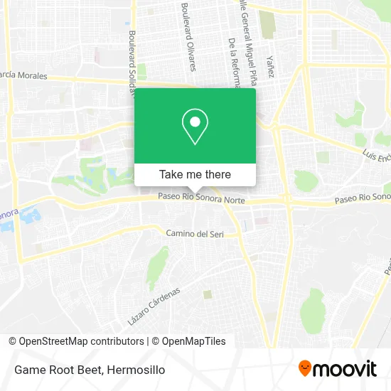 Game Root Beet map