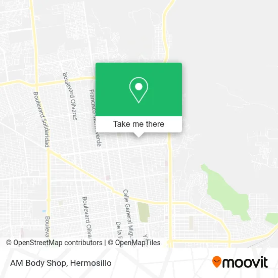 AM Body Shop map