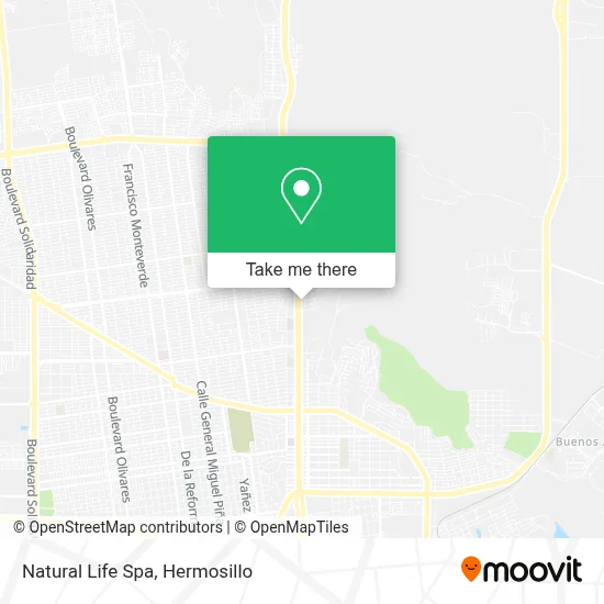 Natural Life Spa map