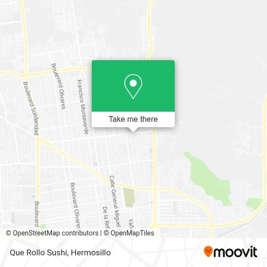 Que Rollo Sushi map