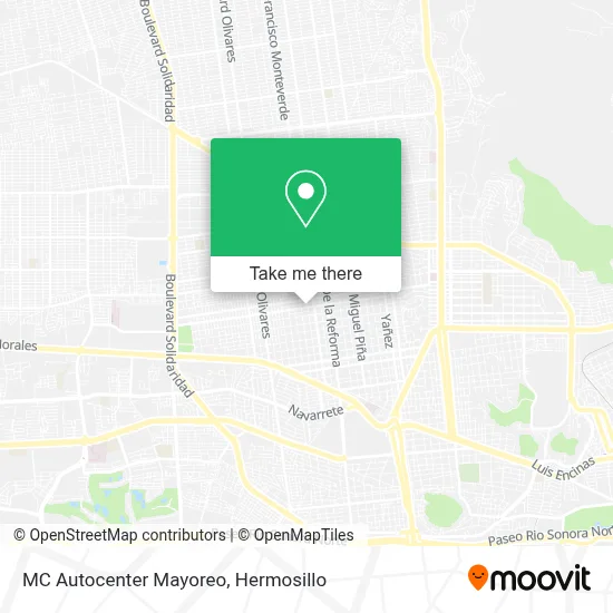 MC Autocenter Mayoreo map