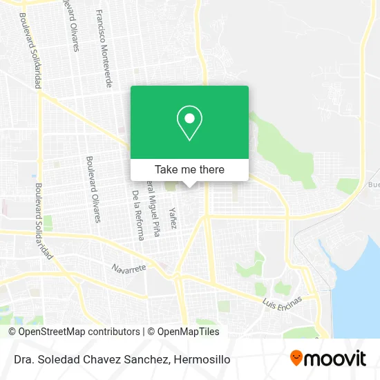 Dra. Soledad Chavez Sanchez map