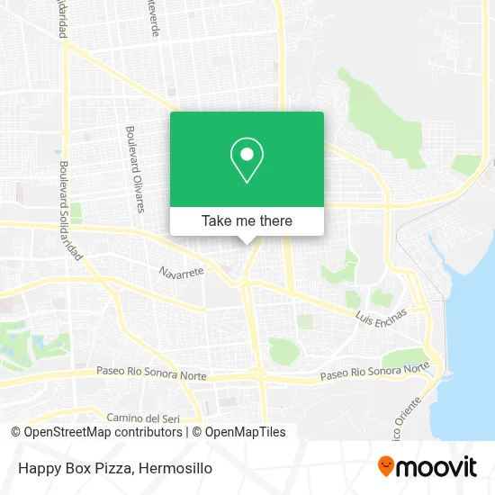 Happy Box Pizza map