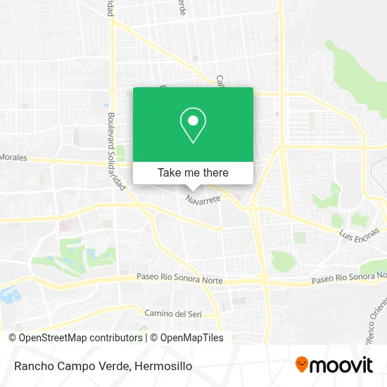 Rancho Campo Verde map