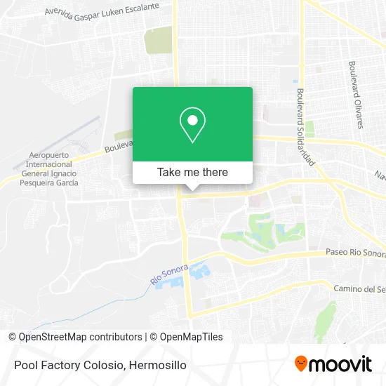 Pool Factory Colosio map
