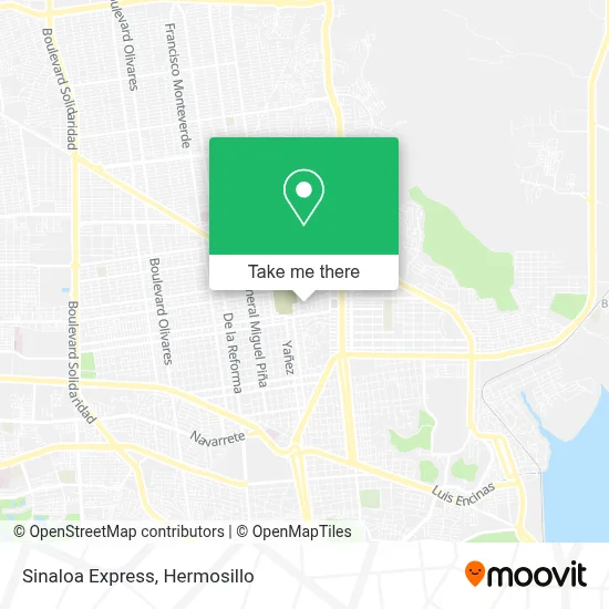 Sinaloa Express map