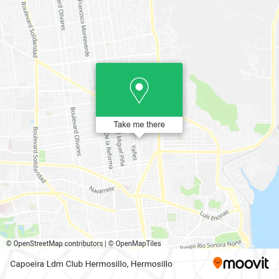 Capoeira Ldm Club Hermosillo map