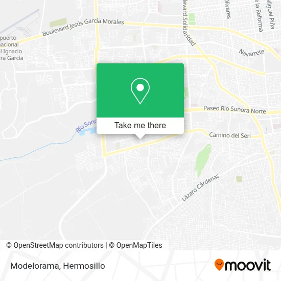 Modelorama map