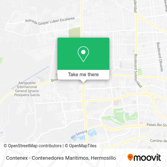Contenex - Contenedores Maritimos map