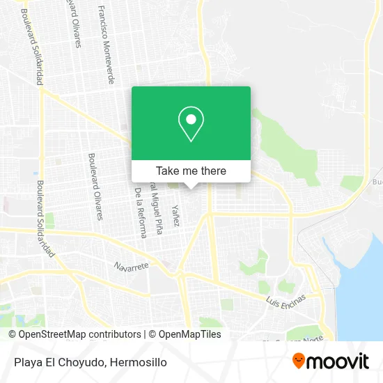 Playa El Choyudo map