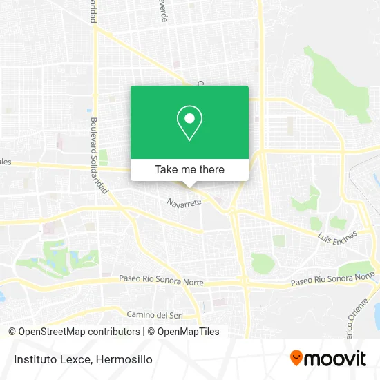 Instituto Lexce map