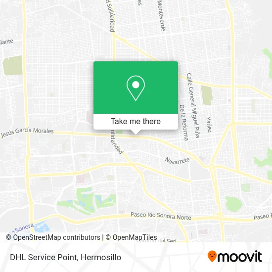 DHL Service Point map