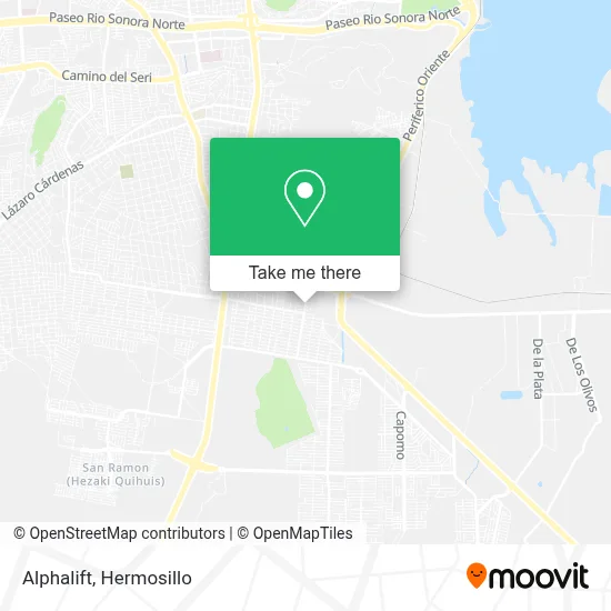 Alphalift map