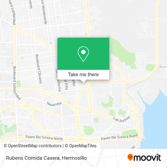 Rubens Comida Casera map