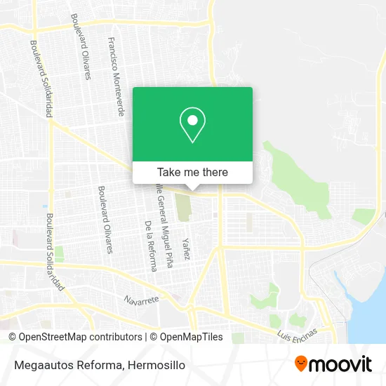 Megaautos Reforma map