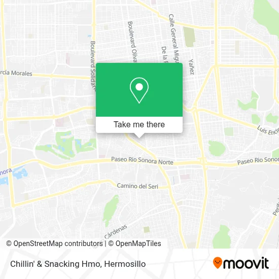 Chillin' & Snacking Hmo map