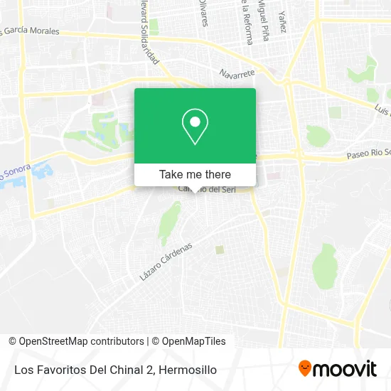 Los Favoritos Del Chinal 2 map