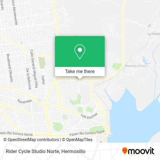 Rider Cycle Studio Norte map